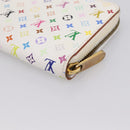 LOUIS VUITTON Monogram Multicolor Zippy Wallet White M60241 LV Auth 200392-15