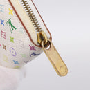 LOUIS VUITTON Monogram Multicolor Zippy Wallet White M60241 LV Auth 200392-8