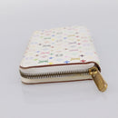 LOUIS VUITTON Monogram Multicolor Zippy Wallet White M60241 LV Auth 200392-3