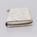 LOUIS VUITTON Monogram Multicolor Zippy Wallet White M60241 LV Auth 200392-4