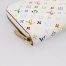 LOUIS VUITTON Monogram Multicolor Zippy Wallet White M60241 LV Auth 200392-14