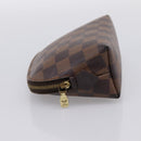 LOUIS VUITTON Damier Ebene Pochette Cosmetic PM Pouch N47516 LV Auth 200393-3