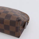 LOUIS VUITTON Damier Ebene Pochette Cosmetic PM Pouch N47516 LV Auth 200393-7