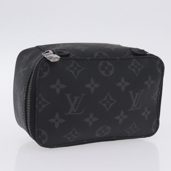 LOUIS VUITTON Monogram Eclipse Cube de Langemont PM Pouch M44697 LV Auth 200397V