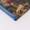LOUIS VUITTON Rubens Tiger Hunting Zippy Wallet Light Blue M64603 Auth 200400M-16