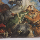 LOUIS VUITTON Rubens Tiger Hunting Zippy Wallet Light Blue M64603 Auth 200400M-19