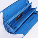 LOUIS VUITTON Rubens Tiger Hunting Zippy Wallet Light Blue M64603 Auth 200400M-8