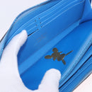 LOUIS VUITTON Rubens Tiger Hunting Zippy Wallet Light Blue M64603 Auth 200400M-9