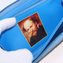 LOUIS VUITTON Rubens Tiger Hunting Zippy Wallet Light Blue M64603 Auth 200400M-24