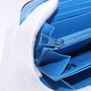 LOUIS VUITTON Rubens Tiger Hunting Zippy Wallet Light Blue M64603 Auth 200400M-27