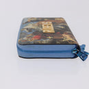 LOUIS VUITTON Rubens Tiger Hunting Zippy Wallet Light Blue M64603 Auth 200400M-4