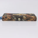 LOUIS VUITTON Rubens Tiger Hunting Zippy Wallet Light Blue M64603 Auth 200400M-6