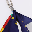 LOUIS VUITTON Bijoux Sac Flags Charm Silk Multicolor MP2485 LV Auth 200403M-12