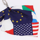 LOUIS VUITTON Bijoux Sac Flags Charm Silk Multicolor MP2485 LV Auth 200403M-15