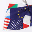 LOUIS VUITTON Bijoux Sac Flags Charm Silk Multicolor MP2485 LV Auth 200403M-17