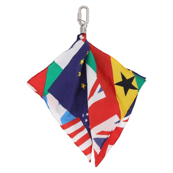 LOUIS VUITTON Bijoux Sac Flags Charm Silk Multicolor MP2485 LV Auth 200403M
