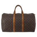 LOUIS VUITTON Monogram Keepall 50 Boston Bag M41426 LV Auth 200408-13