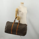 LOUIS VUITTON Monogram Keepall 50 Boston Bag M41426 LV Auth 200408-22