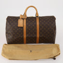 LOUIS VUITTON Monogram Keepall 50 Boston Bag M41426 LV Auth 200409V-12
