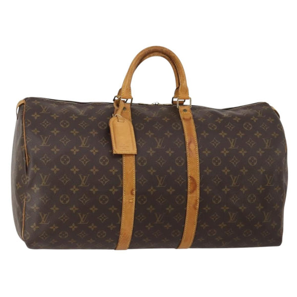 LOUIS VUITTON Monogram Keepall 50 Boston Bag M41426 LV Auth 200411