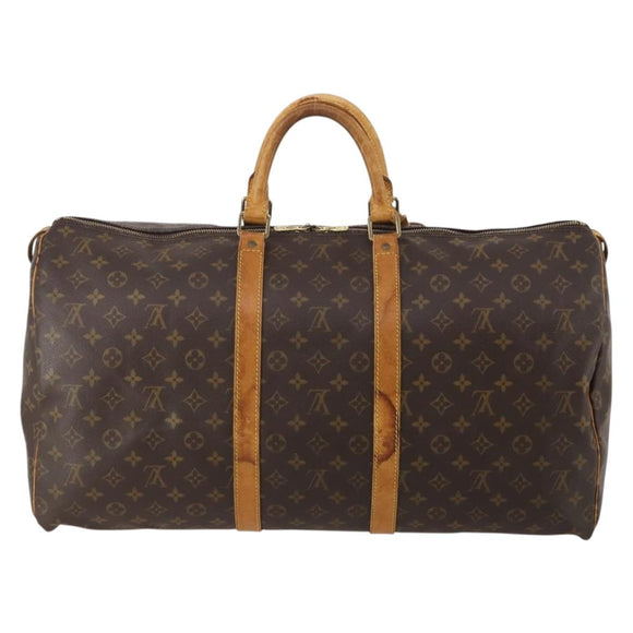 LOUIS VUITTON Monogram Keepall 50 Boston Bag M41426 LV Auth 200411