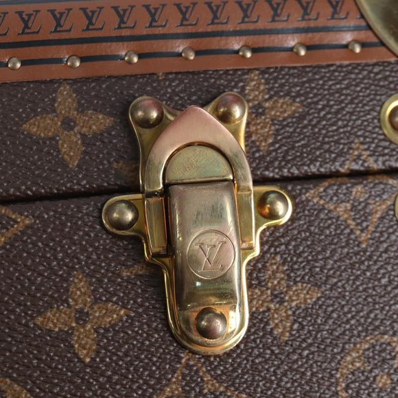 LOUIS VUITTON Monogram Alzer 55 Trunk M21229 LV Auth 200413SAV