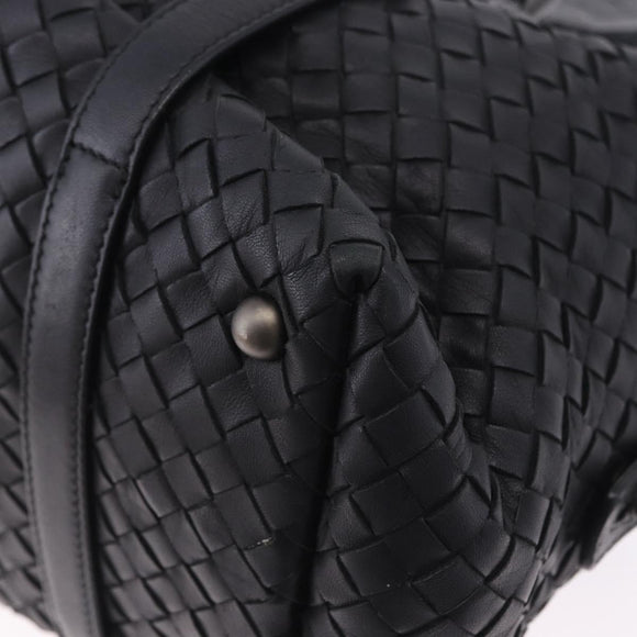 BOTTEGA VENETA INTRECCIATO Hand Bag Leather Black Auth 200420SAM