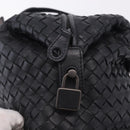 BOTTEGA VENETA INTRECCIATO Hand Bag Leather Black Auth 200420SAM-17