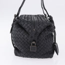 BOTTEGA VENETA INTRECCIATO Hand Bag Leather Black Auth 200420SAM-4