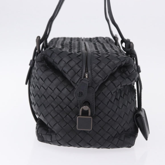 BOTTEGA VENETA INTRECCIATO Hand Bag Leather Black Auth 200420SAM