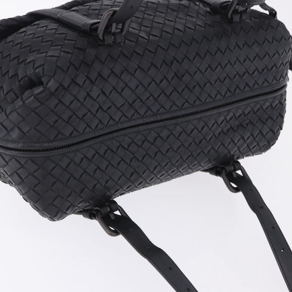 BOTTEGA VENETA INTRECCIATO Hand Bag Leather Black Auth 200420SAM