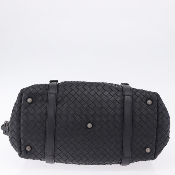 BOTTEGA VENETA INTRECCIATO Hand Bag Leather Black Auth 200420SAM