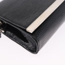 LOUIS VUITTON Electric epi Pochette Sevigne Bag Black M4055N LV Auth 200421V-15