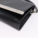 LOUIS VUITTON Electric epi Pochette Sevigne Bag Black M4055N LV Auth 200421V-16