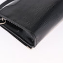 LOUIS VUITTON Electric epi Pochette Sevigne Bag Black M4055N LV Auth 200421V-17