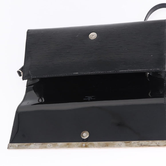 LOUIS VUITTON Electric epi Pochette Sevigne Bag Black M4055N LV Auth 200421V