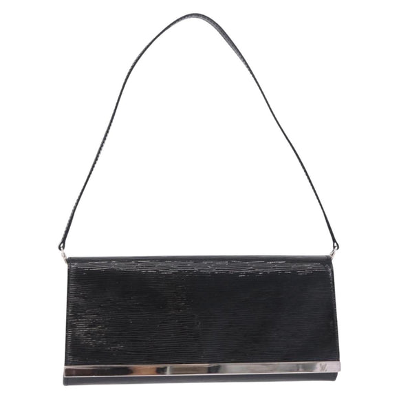 LOUIS VUITTON Electric epi Pochette Sevigne Bag Black M4055N LV Auth 200421V