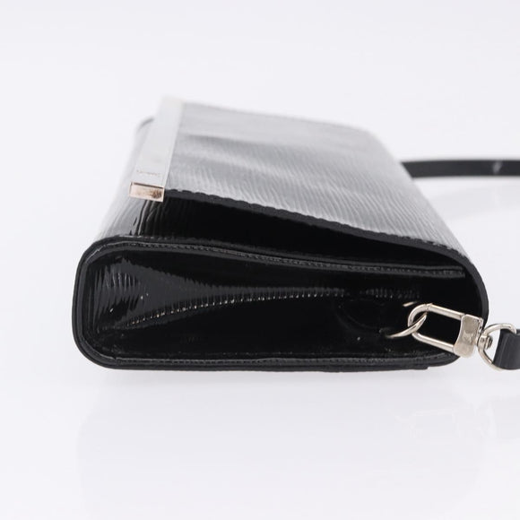 LOUIS VUITTON Electric epi Pochette Sevigne Bag Black M4055N LV Auth 200421V