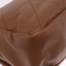 SAINT LAURENT Jamie Shoulder Bag Leather Brown Gold Auth 200430M-12