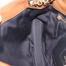 SAINT LAURENT Jamie Shoulder Bag Leather Brown Gold Auth 200430M-19