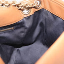 SAINT LAURENT Jamie Shoulder Bag Leather Brown Gold Auth 200430M-20