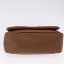 SAINT LAURENT Jamie Shoulder Bag Leather Brown Gold Auth 200430M-9
