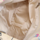 CHANEL New Travel Line Tote Bag Canvas Hawaii Limited White Silver Auth 200431A-16
