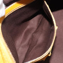 LOEWE Amazona 28 Hand Bag Suede Yellow Gold Auth 200433V-24