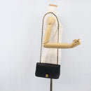 CHANEL Chain Matelasse Shoulder Bag Lamb Skin Black Gold CC Auth 200435V-27