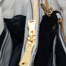 Miu Miu Tote Bag Leather 2way Beige Gold Auth 200436M-25