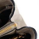 Miu Miu Tote Bag Leather 2way Beige Gold Auth 200436M-7