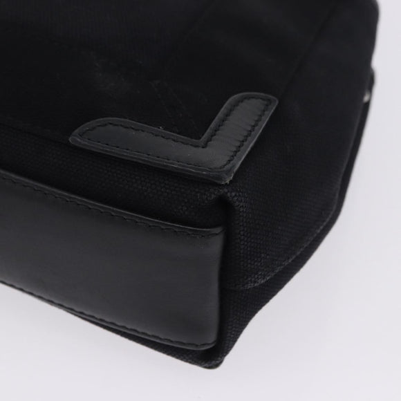 BALENCIAGA Navy Cabas XS Hand Bag Canvas Black 390346 Auth 200438A
