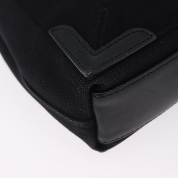 BALENCIAGA Navy Cabas XS Hand Bag Canvas Black 390346 Auth 200438A
