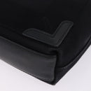 BALENCIAGA Navy Cabas XS Hand Bag Canvas Black 390346 Auth 200438A-16